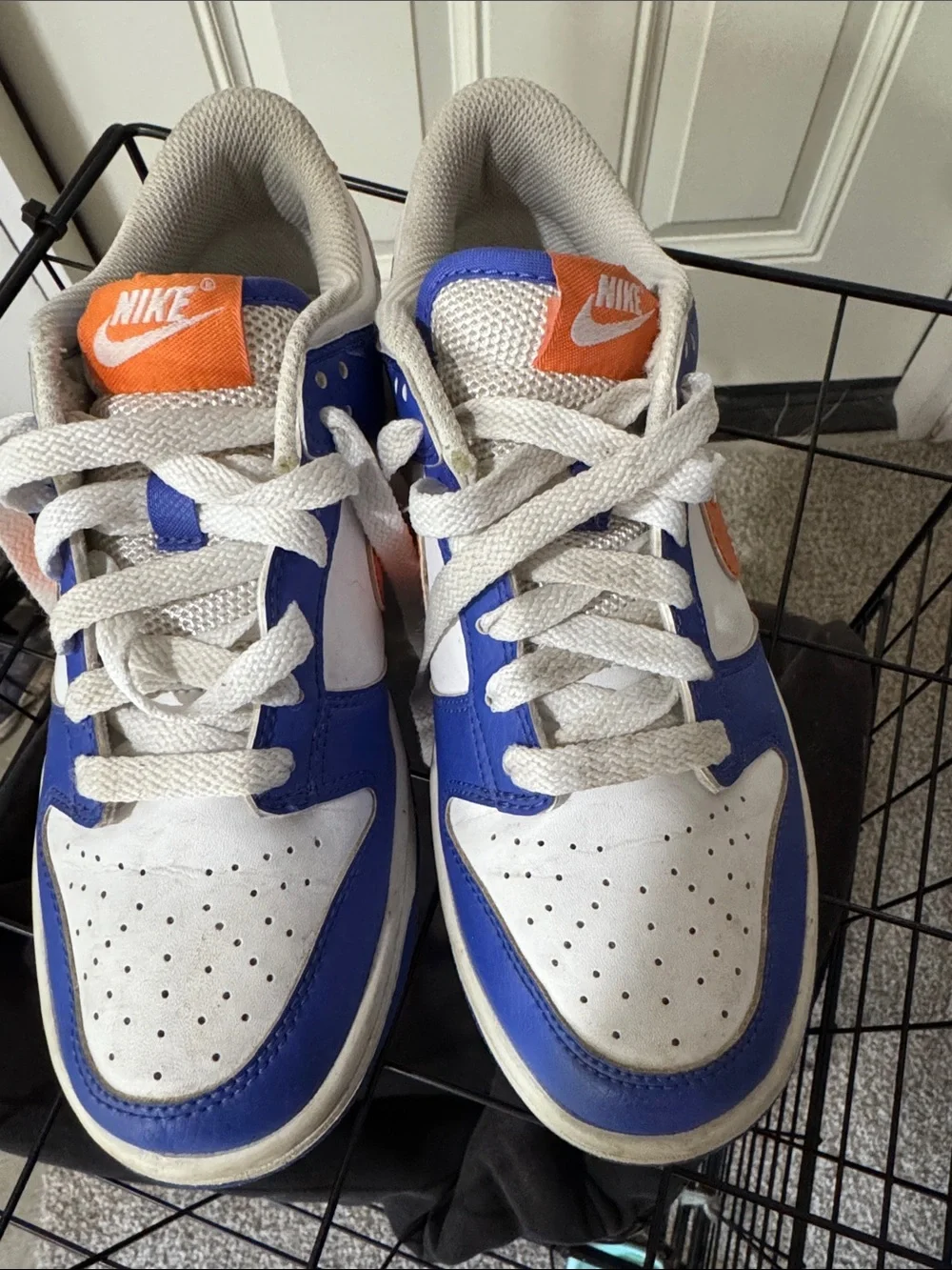 Nike Men’s Low-Top Sneakers - White/Blue/Orange
